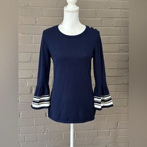 Lilly Pulitzer  navy blue knit top  M
